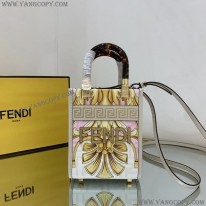 フェンディ スーパーコピー ×ヴェルサーチェ Fendace Sunshine Mini ショッパーバッグ FD8051