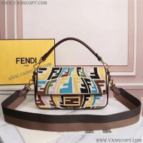 フェンディ コピー バゲット マルチカラーFFキャンバス バッグ fee82076