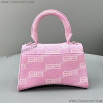 バレンシアガ 偽物 Hourglass Small BBモノグラム ハンドバッグ baw18573