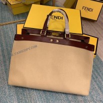 フェンディ 偽物 ピーカブー エックストート キャンバス バッグ fej50362