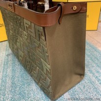 フェンディ 偽物 ピーカブー エックストート FFウール フィッシュアイ バッグ fek61251