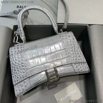 バレンシアガ スーパーコピー クロコダイル型押し HOURGLASS ハンドルバッグ bah52828