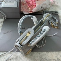 バレンシアガ 偽物 ネオクラシック シティ ミニバッグ グレー bay73629