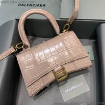 バレンシアガ スーパーコピー クロコダイル型押し HOURGLASS ハンドルバッグ bar82354