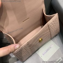 バレンシアガ スーパーコピー クロコダイル型押し HOURGLASS ハンドルバッグ bar82354