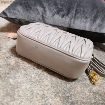 ミュウミュウ 偽物 マトラッセ レザー クロスボディバッグ mys23603