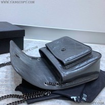 サンローラン 偽物 ショルダーバッグ ニキ ミディアム クリンクルヴィンテージレザー 2モデル 6331580EN0430