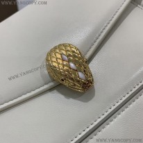 ブルガリ スーパーコピー SERPENTI FOREVER 白 ナッパ ハンドバッグ Buy87368