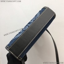 バーバリー 偽物 ミニ デニム＆レザー ロゴポケットバッグ 80390901