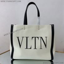 ヴァレンティノ 偽物 トートバッグ ショッピングバッグ NEON VLTN キャンバス ミディアム Vua11801