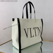 ヴァレンティノ 偽物 トートバッグ ショッピングバッグ NEON VLTN キャンバス ミディアム Vua11801