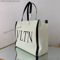 ヴァレンティノ 偽物 トートバッグ ショッピングバッグ NEON VLTN キャンバス ミディアム Vua11801