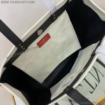 ヴァレンティノ 偽物 トートバッグ ショッピングバッグ NEON VLTN キャンバス ミディアム Vua11801