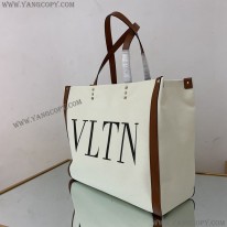 ヴァレンティノ コピー トートバッグ ショッピングバッグ NEON VLTN キャンバス ミディアム Vui76345