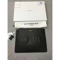 ジバンシィ 偽物 LOVE スターエンボス レザー クラッチ バッグ