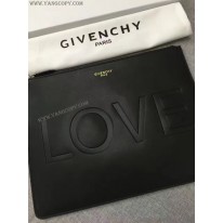 ジバンシィ 偽物 LOVE スターエンボス レザー クラッチ バッグ