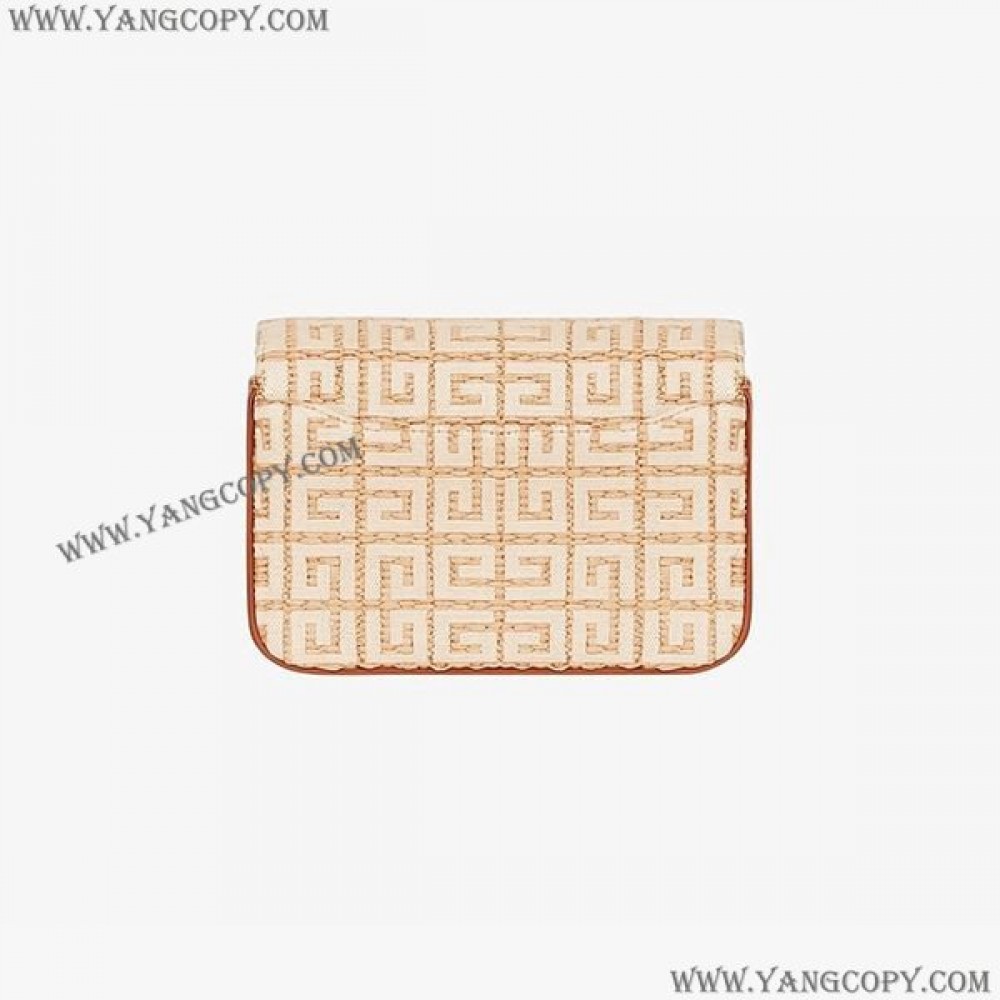 ジバンシィ 偽物 チェーン付き4G 刺繍入り ラフィア 4Gバッグ かご BB50P3B1D2101