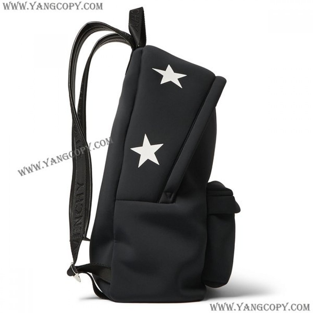 ジバンシィ コピー STAR-EMBOSSED BACKPACK　ブラック