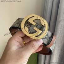 グッチ スーパーコピー ベルト リバーシブル GGスプリーム キャンバス 38mm guq64727