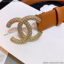 シャネル 偽物 カーフスキン ベルト 30mm メタル ストラス shw40649