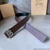 バーバリー コピー モノグラムバックル レザーベルト Bau56833