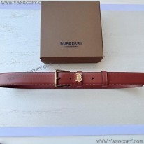 バーバリー 偽物 レザー TB ベルト Bay43150