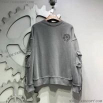 クロムハーツ スーパーコピー ロングＴシャツ ホースシュー スター ブラック Kus10523