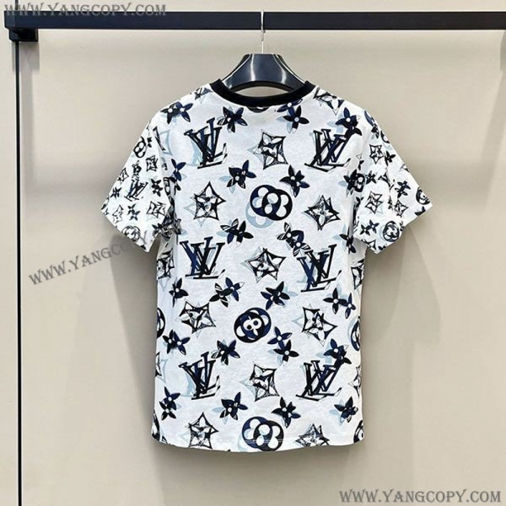 ルイヴィトン 偽物 3DマヒナモノグラムTシャツ モノグラム vun78715