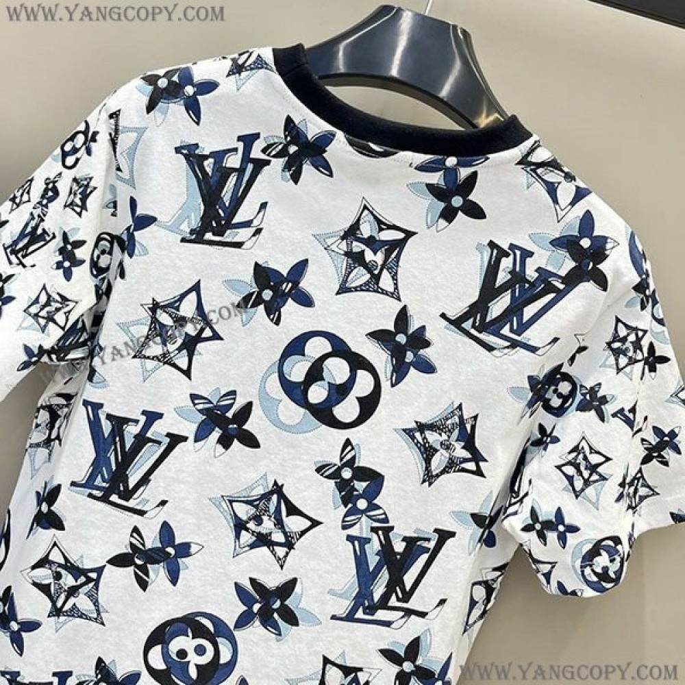ルイヴィトン 偽物 3DマヒナモノグラムTシャツ モノグラム vun78715