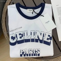 セリーヌ コピー PARIS 70S Tシャツ コットンジャージー ホワイト 2X36H671Q