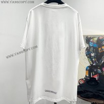 クロムハーツ スーパーコピー ホースシュー ホワイトコットン Tシャツ Kuf14176