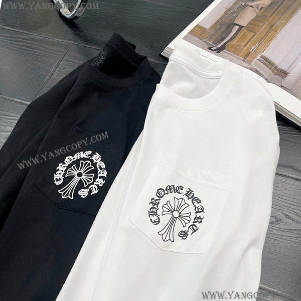 クロムハーツ スーパーコピー ホースシュー ホワイトコットン Tシャツ Kuf14176
