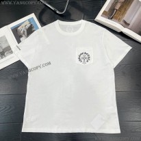 クロムハーツ スーパーコピー ホースシュー ホワイトコットン Tシャツ Kuf14176