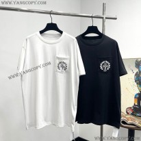 クロムハーツ スーパーコピー ホースシュー ホワイトコットン Tシャツ Kuf14176