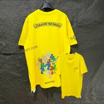 クロムハーツ スーパーコピー スクロール マルチカラー カラフル クロス Tシャツ Kub58896