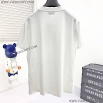 セリーヌ 偽物 ルーズ Tシャツ コットン ホワイト Ced29756