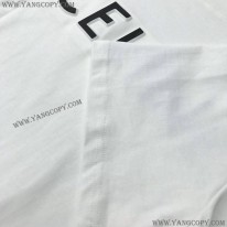 セリーヌ 偽物 ルーズ Tシャツ コットン ホワイト Ced29756