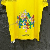 クロムハーツ スーパーコピー スクロール マルチカラー カラフル クロス Tシャツ Kub58896