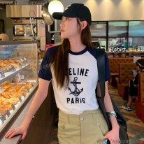 セリーヌ スーパーコピー Tシャツ 激安 アンカー コットンジャージー Tシャツ 2X35G671Q.01MA Cet43456