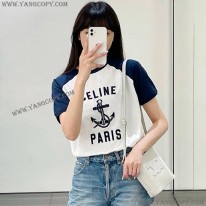セリーヌ スーパーコピー Tシャツ 激安 アンカー コットンジャージー Tシャツ 2X35G671Q.01MA Cet43456