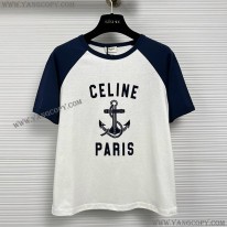 セリーヌ スーパーコピー Tシャツ 激安 アンカー コットンジャージー Tシャツ 2X35G671Q.01MA Cet43456