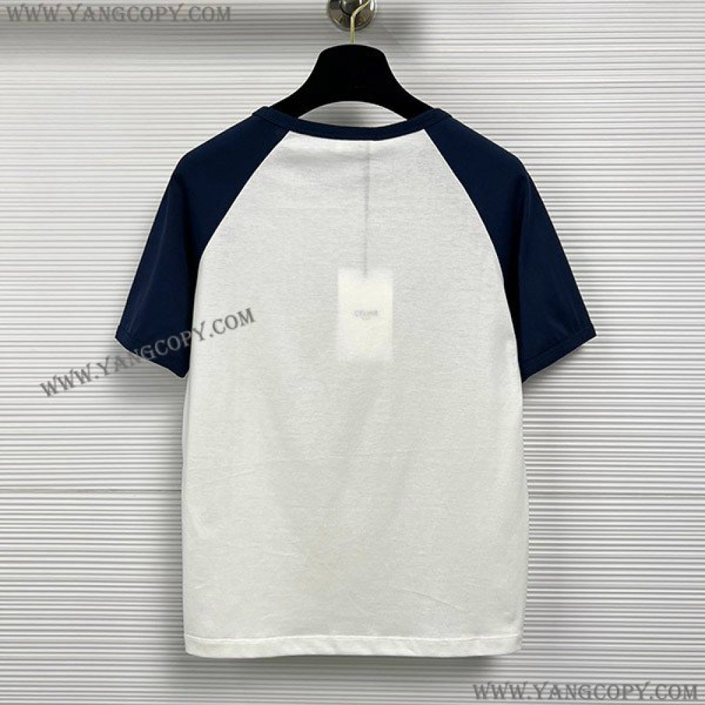 セリーヌ スーパーコピー Tシャツ 激安 アンカー コットンジャージー Tシャツ 2X35G671Q.01MA Cet43456