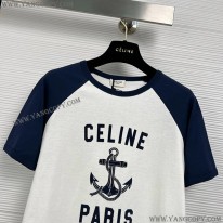 セリーヌ スーパーコピー Tシャツ 激安 アンカー コットンジャージー Tシャツ 2X35G671Q.01MA Cet43456