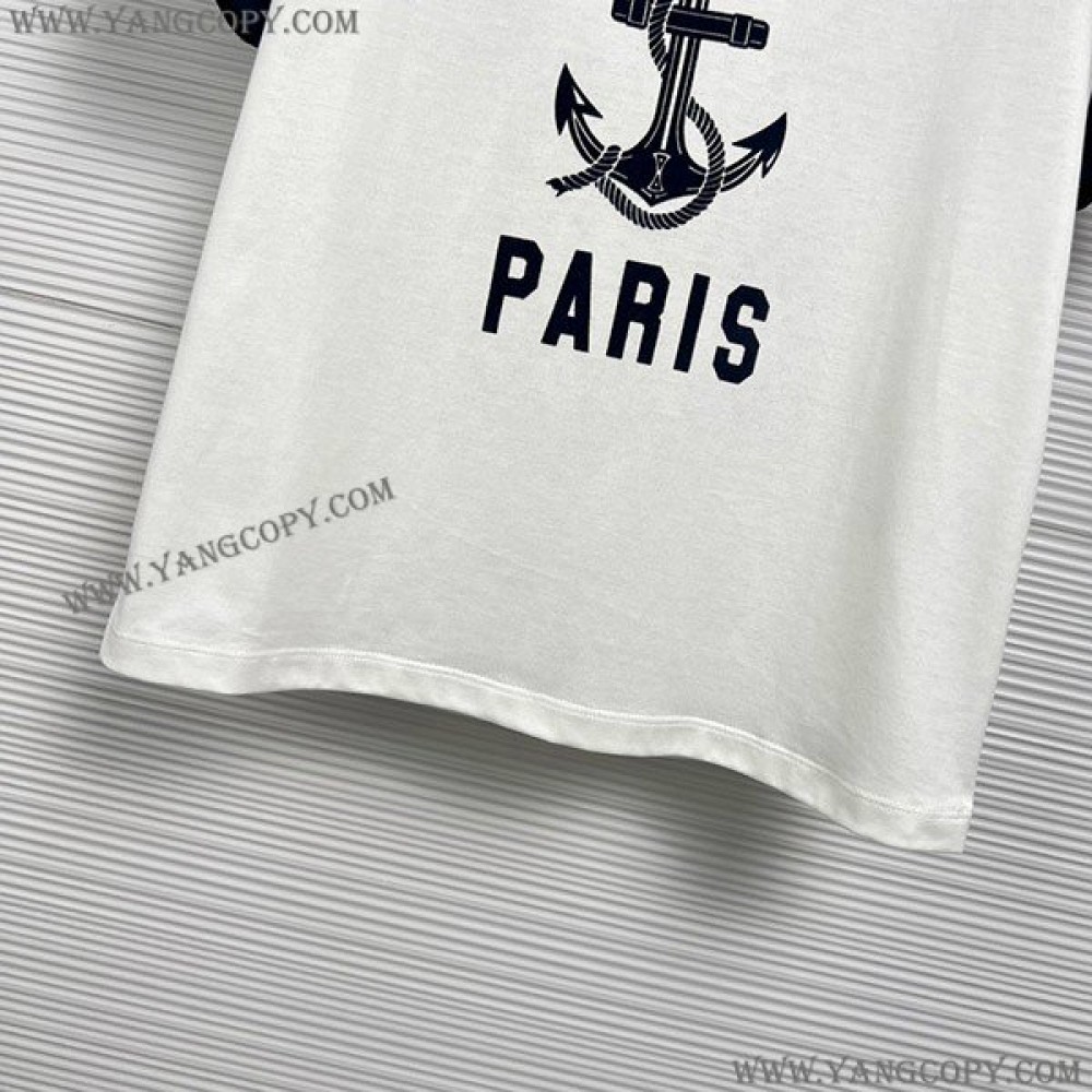 セリーヌ スーパーコピー Tシャツ 激安 アンカー コットンジャージー Tシャツ 2X35G671Q.01MA Cet43456