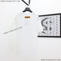ルイヴィトン スーパーコピー プリント クルーネック Tシャツ vui27156