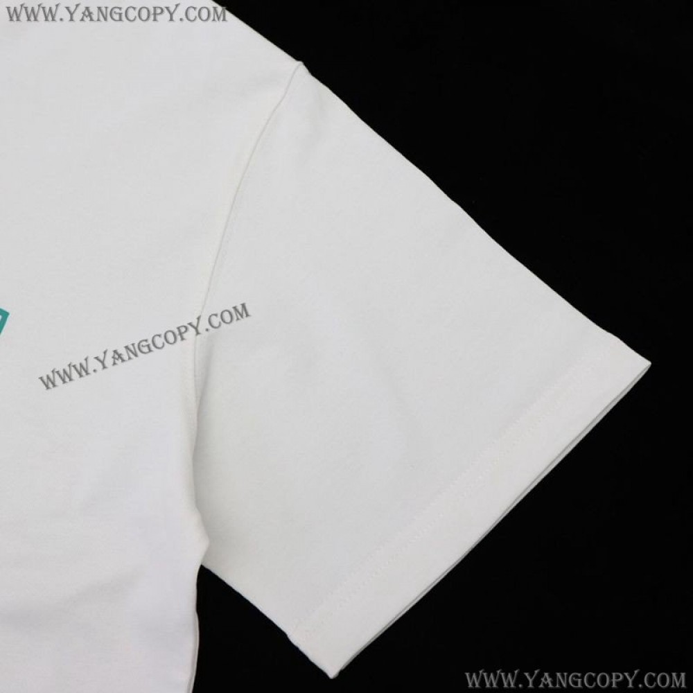 ルイヴィトン スーパーコピー プリント クルーネック Tシャツ vui27156