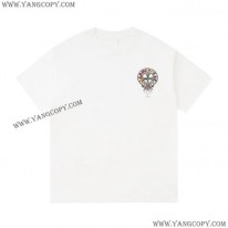 クロムハーツ 偽物 ネック ロゴ Tシャツ 半袖 Kun97711