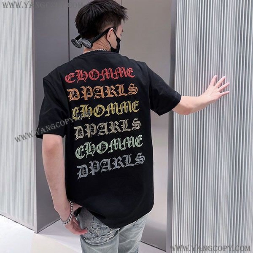 クロムハーツ コピー Tシャツ CHプラス ブラック メンズ Kur59401