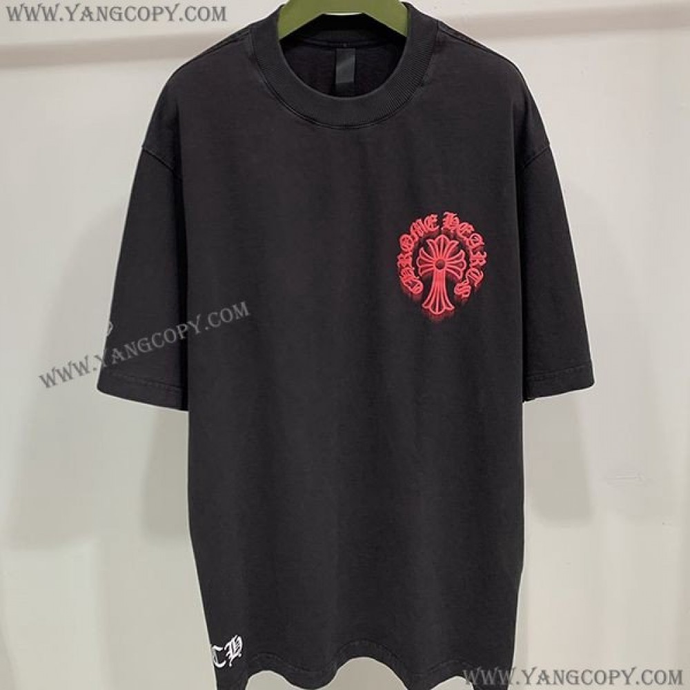 クロムハーツ コピー ホースシュー バックプリントTシャツ Kup29068