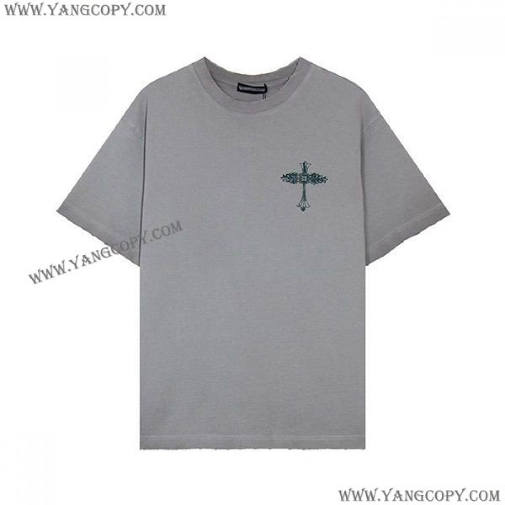 クロムハーツ コピー ホースシュー バックプリントTシャツ Kul27850